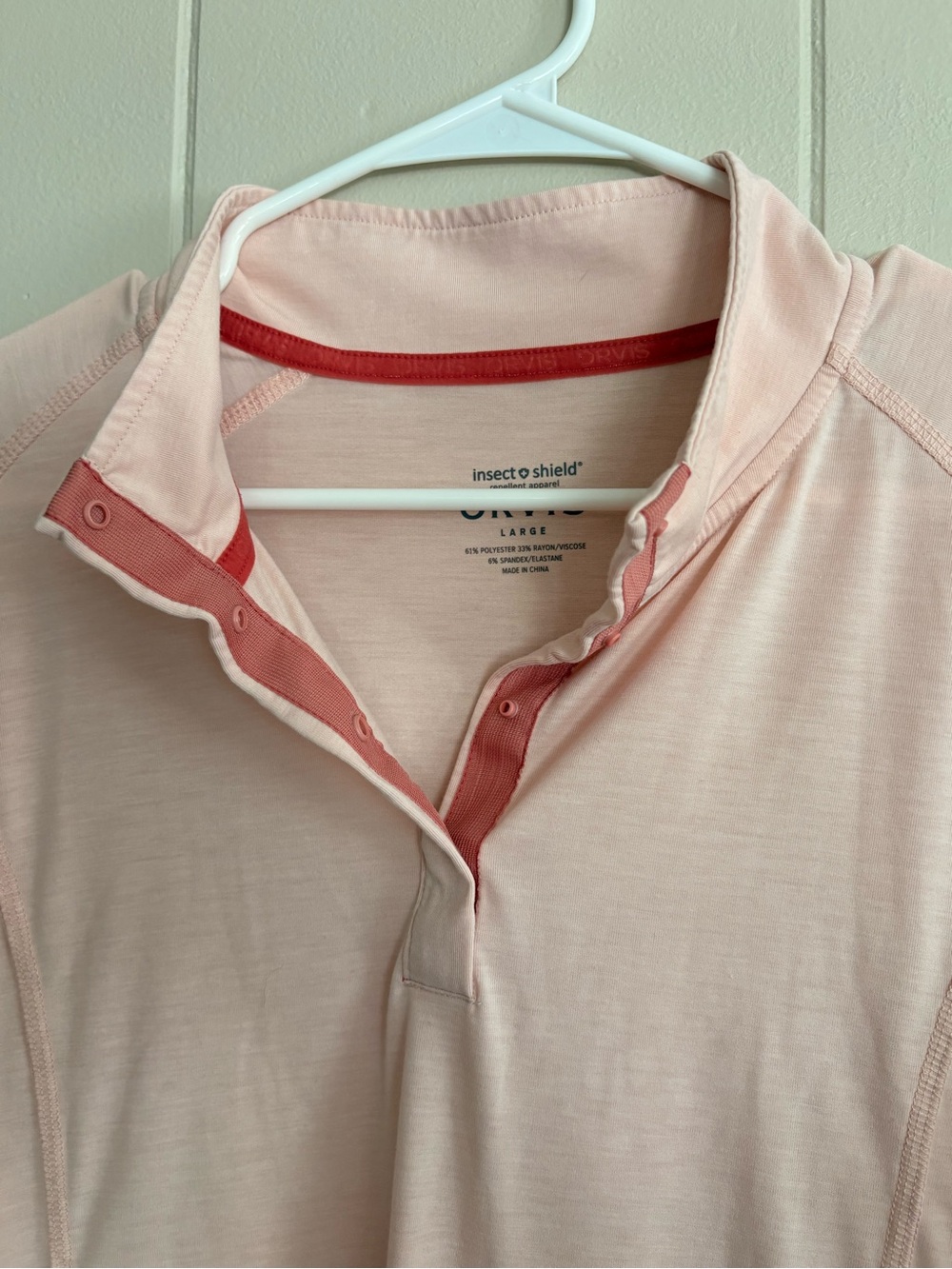 Orvis Pink Long-Sleeve Performance Shirt - Picture 7 of 8